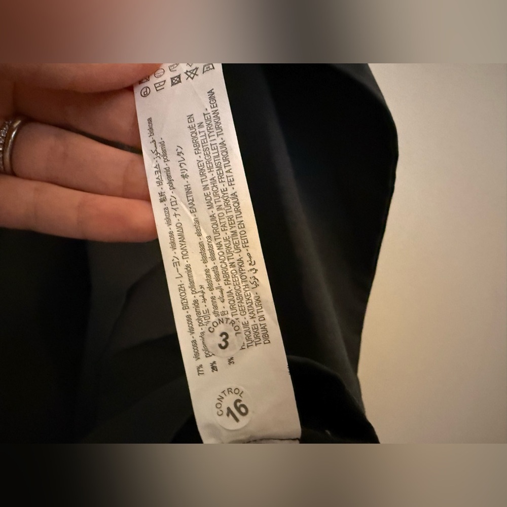 Zara Womens Mini Dress Squared Neckline Gray Long Sleeve Size Body Con 2XL NEW - Picture 6 of 8